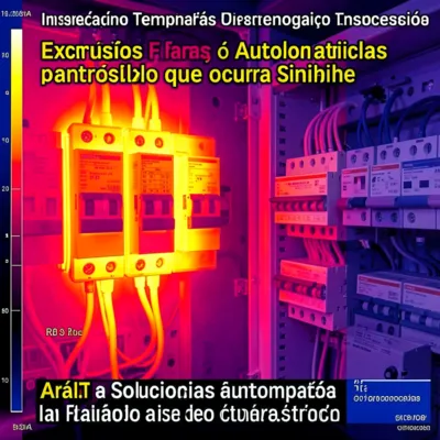 Análisis termográfico de una instalación eléctrica industrial para detectar sobrecalentamientos preventivamente.