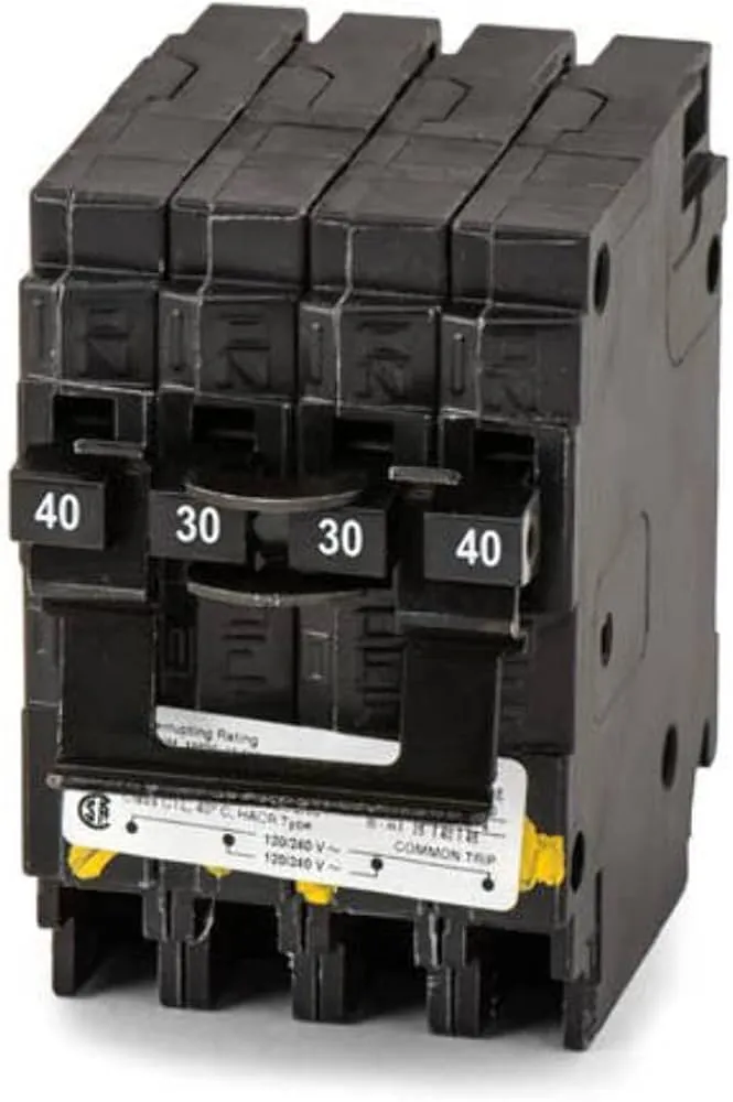 Q24030CT2 BREAKER (1)40A 2P/(1)30A 2P 10