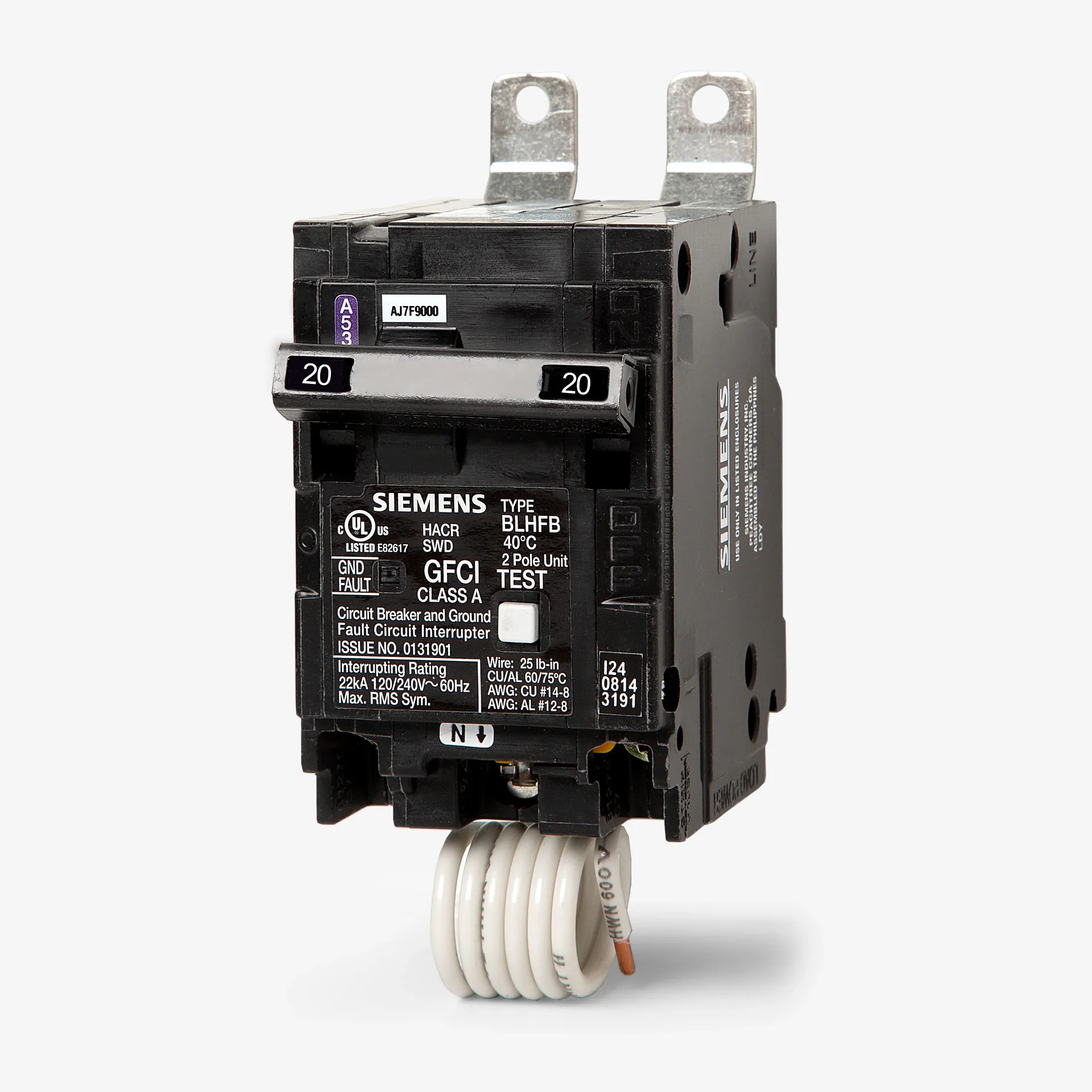 [MX:B220GF] BREAKER BLF 2P 20A 120/240V 10K GFCI 5MA