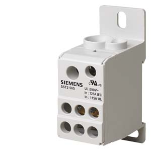 BLOQUE DISTRIBUIDOR 1 POLO, 125 A, 690V