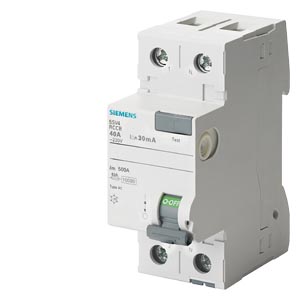 [5SV43140MB] RCCB TYPE AC 40/2 30MA 60HZ 2MW