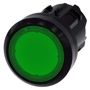PULSADOR LUMINOSO, 22 MM, REDONDO, PLÁST