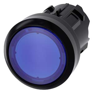 PULSADOR LUMINOSO, 22 MM, REDONDO, PLÁST