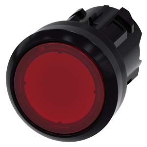 PULSADOR LUMINOSO, 22 MM, REDONDO, PLÁST