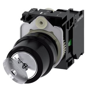 [3SU11004BF111BA0] INTERRUPTOR DE LLAVE RONIS, 22 MM, REDON