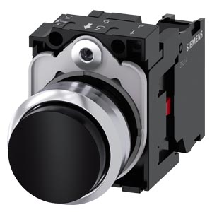 [3SU11500BB101CA0] BOUTON, 22 MM, ROND, LE MÉTAL, BRILLANT,