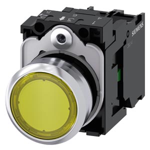 [3SU11520AB301BA0] BOUTONPOUSSOIR LUMINEUX, 22 MM, ROND, L