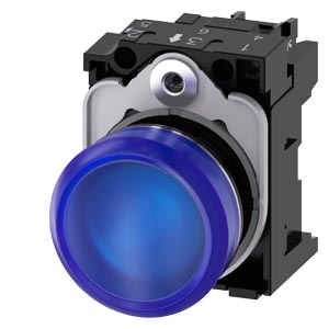 [3SU11566AA501AA0] VOYANT LUMINEUX, 22 MM, ROND, LE MÉTAL,
