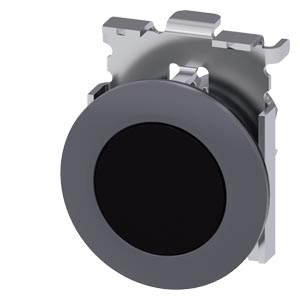 PULSADOR, 30 MM, REDONDO, METAL, MATE, N