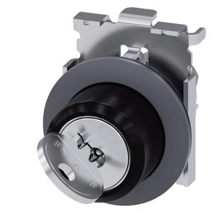[3SU10604LF110AA0] INTERRUPTOR DE LLAVE RONIS, 30 MM, REDON