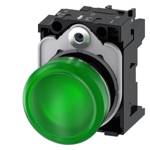 [3SU11536AA401AA0] VOYANT LUMINEUX, 22 MM, ROND, LE MÉTAL,