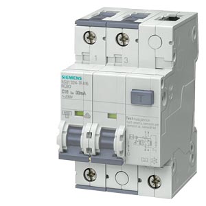 [5SU13247kX25] RCBO, 10 KA, 2P, TYPE A, 30 MA, C, IN: 25 A, UN AC: 110 V