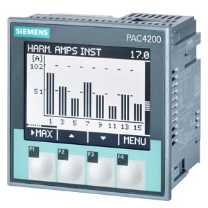 [7KM42120BA003AA0] MEDICIÓN DE MÁS DE 200 VARIABLES CON DISPLAY GRÁFICO, LL: 690 V, LN: 400 V, TC X/5A, 3 FASES, KVAH/KWH/KVAR /COS PHI, ARMÓNICOS: 3.º63.º, THD, CLASE 0,2, COMUNICACIÓN MODBUS TCP, OPCIONAL MODBUS RTU / PROFINET/PROFIBUS/DI/DO (INCLUIDA).