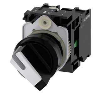 [3SU11002BF601MA0] SELECTOR, ILUMINABLE, 22 MM, REDONDO, PL