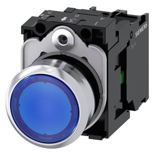 [3SU11530AB501BA0] BOUTONPOUSSOIR LUMINEUX, 22 MM, ROND, L