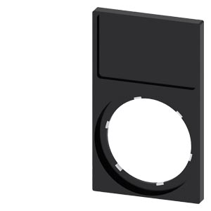 [3SU19000AP100AA0] PORTEÉTIQUETTE, 22MM, CADRE ANGULEUX EN